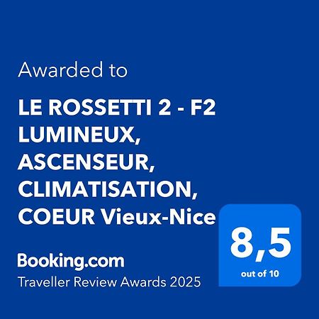 Le Rossetti 2 - F2 Lumineux, Ascenseur, Climatisation, Coeur Vieux-Nice Exterior photo